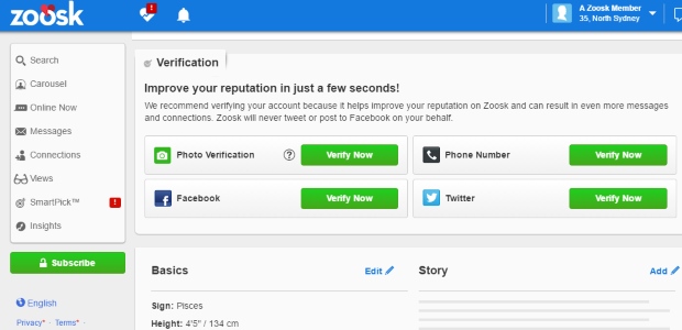 Confirm your identity